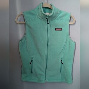🌙 Vineyard Vines Mint Aqua Westerly Fleece Vest